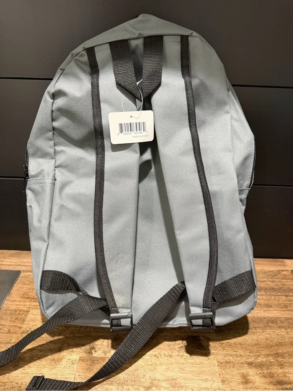 Men's Everyday Grey Backpack with Front Zip Pocket
